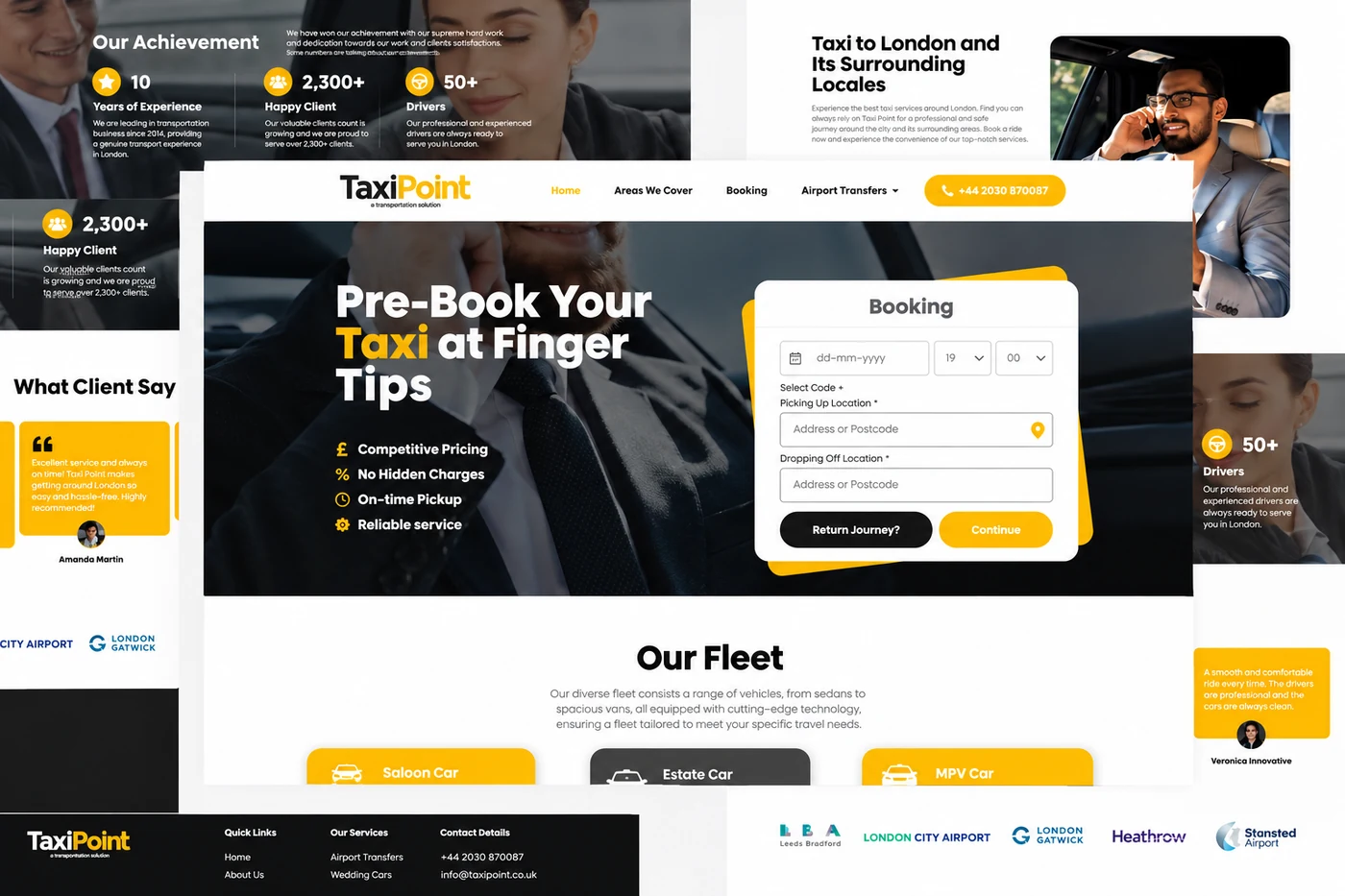 The Taxi Point website design project